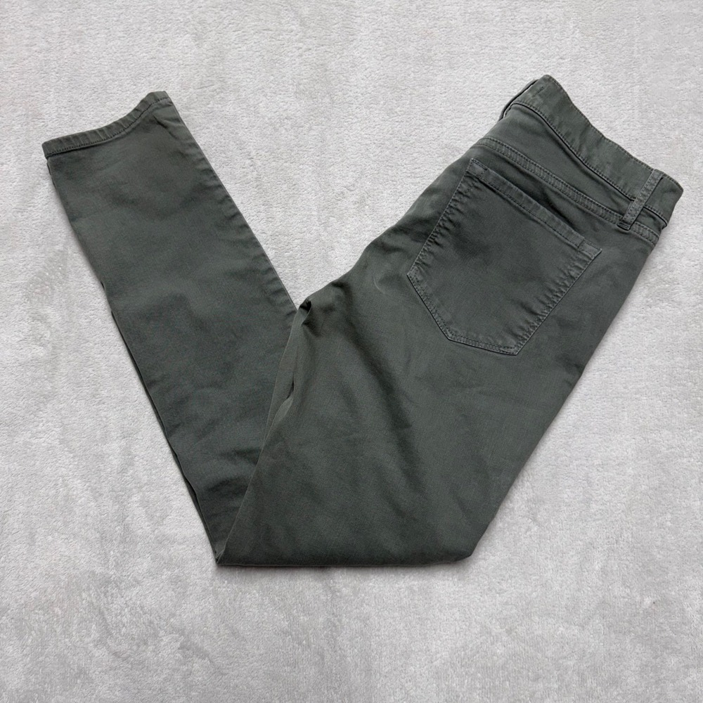 Loft Womens‎ Skinny Pants Olive Green Stretch Twill Size 4 27 Casual Workwear